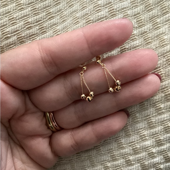 18K Solid Gold Dangling - Picture 2 of 7